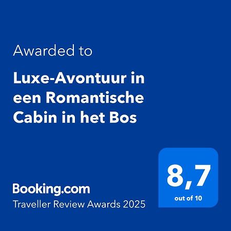 Luxe-Avontuur In Een Romantische Cabin In Het Bos Stekene Dış mekan fotoğraf