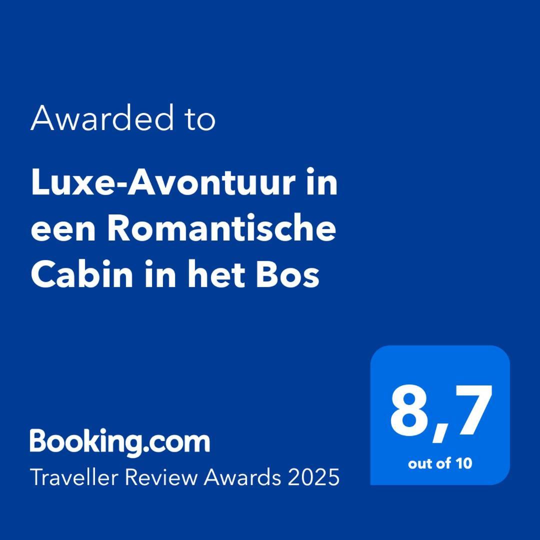 Luxe-Avontuur In Een Romantische Cabin In Het Bos Stekene Dış mekan fotoğraf